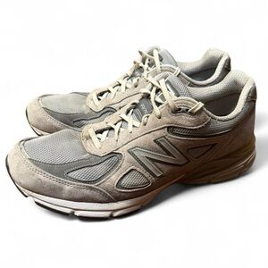 New Balance 990v4 Gray Silver Made in USA Running Shoes